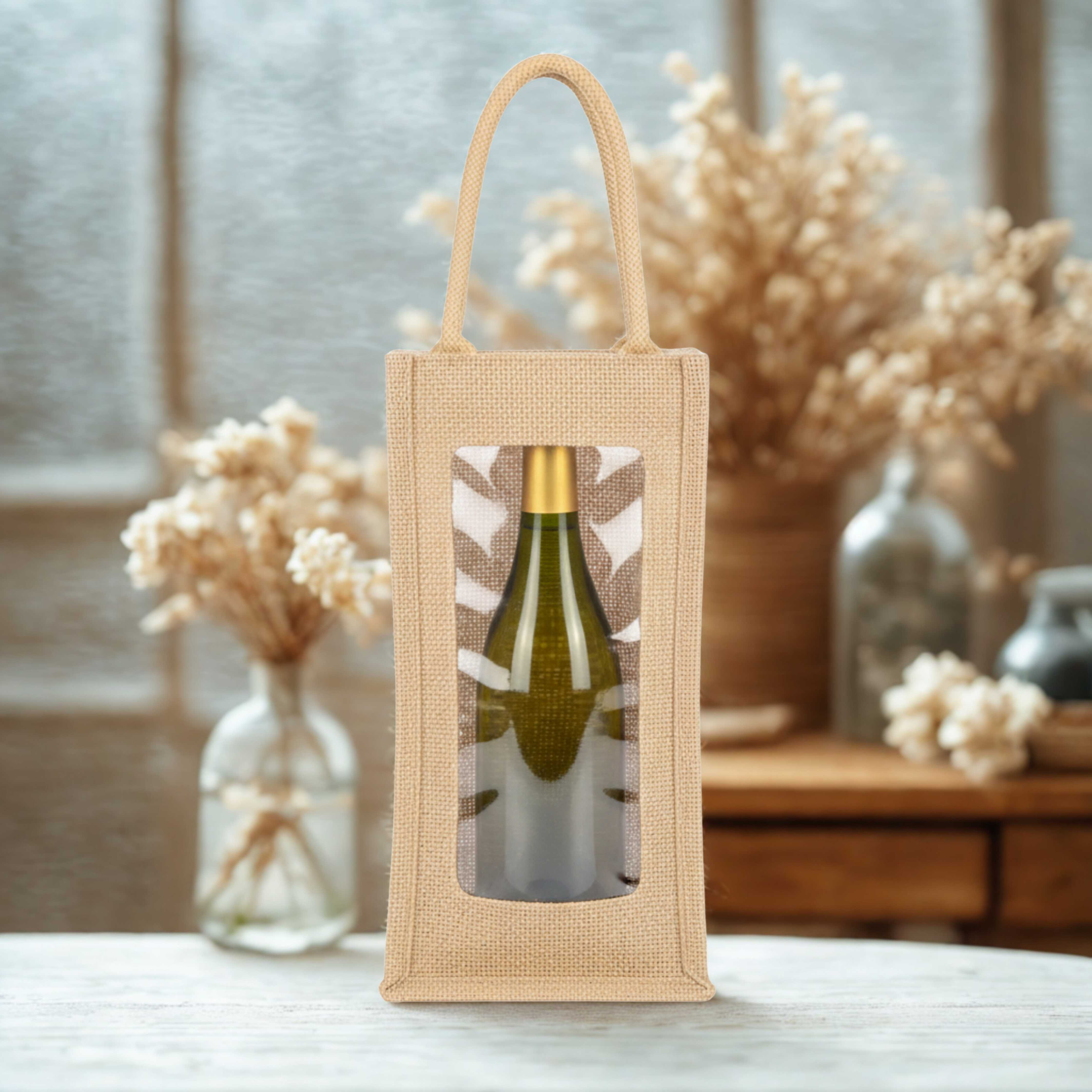 Jute wine bag J-063